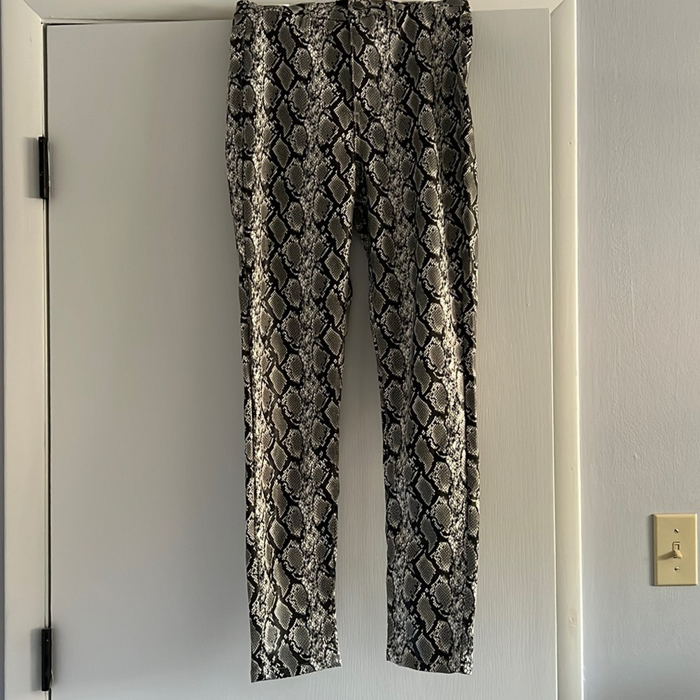 Kendall and Kylie faux leather snake print skinny jeans